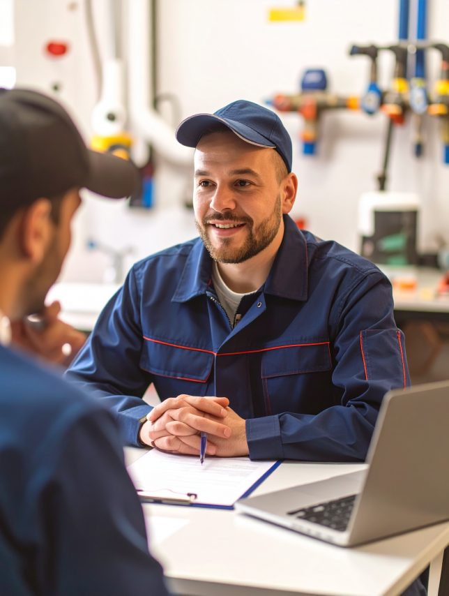 Hier startet die Karriere des Bewerbers als Anlagemechaniker